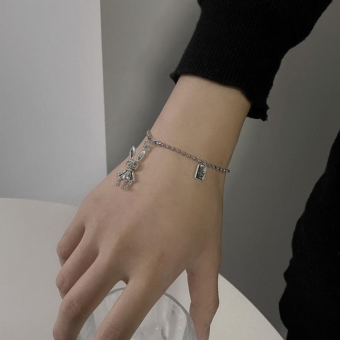 New Fashion Creative Mechanical Rabbit Pendant Bracelet