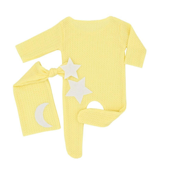 Two Piece Star Moon Knitted Jumpsuit