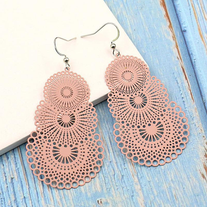 Boho Pattern Fashion Colorful Earrings
