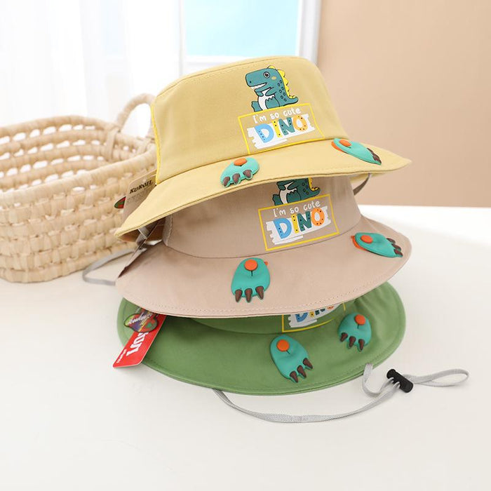 Summer Children's Dinosaur Foot Sunshade Mesh Hat