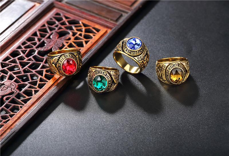 Eagle Military Ring Retro Titanium Steel Ring