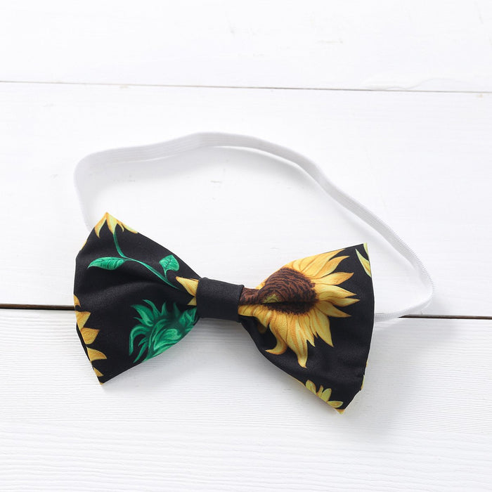 V-neck fashion split sunflower triangle