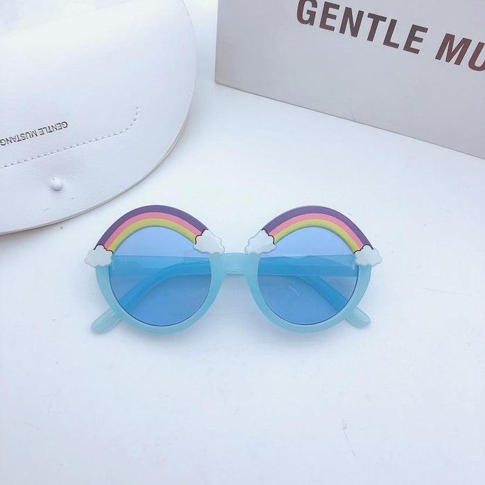 Children's Rainbow sunglasses and sunglasses round frame