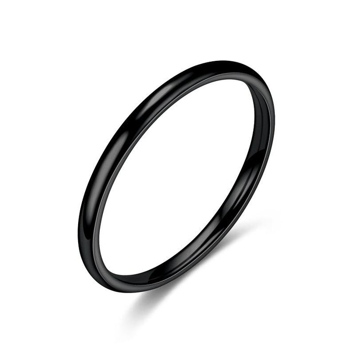 2mm Titanium Steel Thin Ring