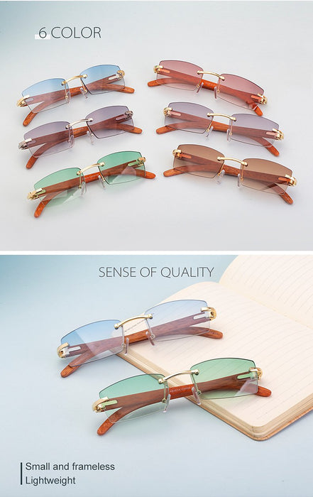 New Fashion Men's Ultra Clear Frameless Sunglasses