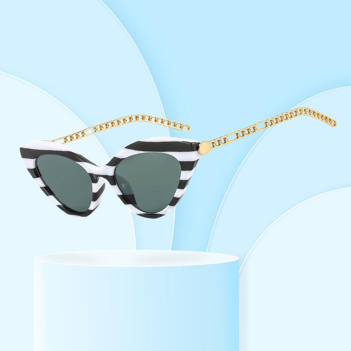 Cat's eye chain Sunglasses