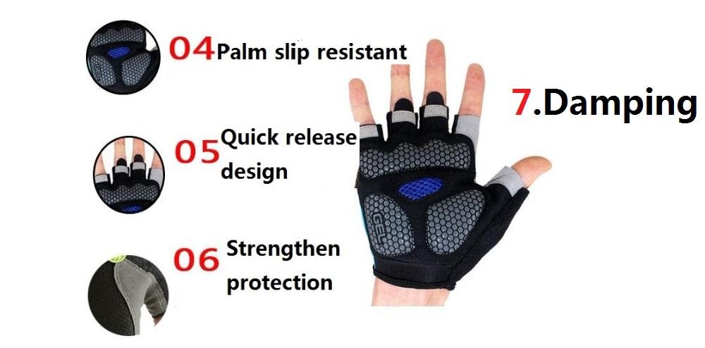 Anti Slip Shock Breathable Half Finger Gloves