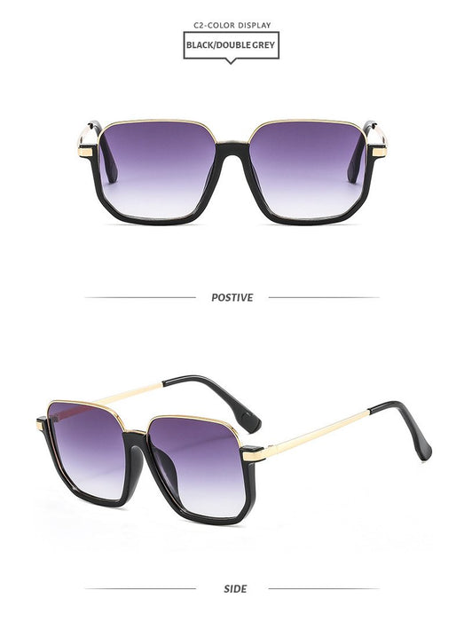 Box sun retro avant-garde Sunglasses