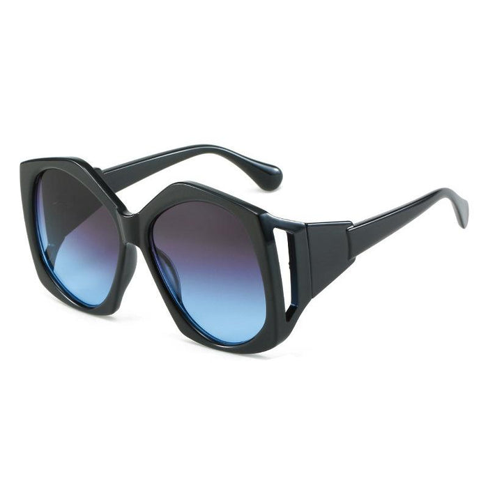 Large frame irregular Sunglasses