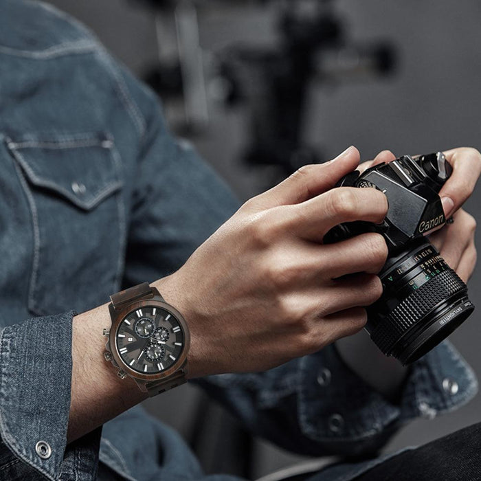 New Men's Business Multifunctional Luminous Large Dial Quartz Watch