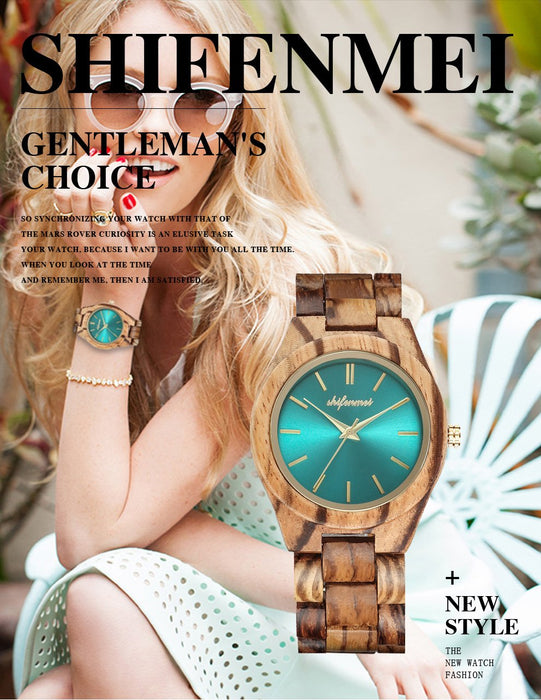 New Women's Classic Noble Green Quartz Watch