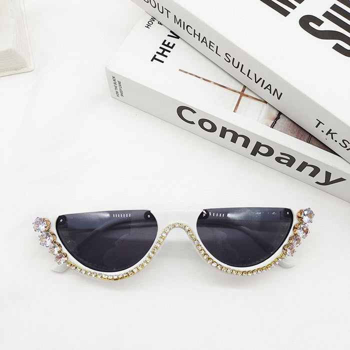 Fashion Multicolor Half Frame Sunglasses