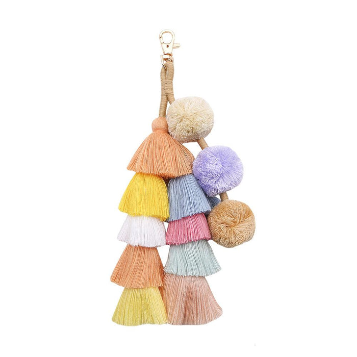 New Boho Tassel Pendant Keychain Charm