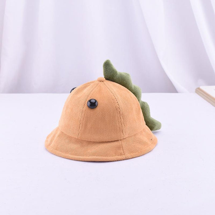 Children's Cartoon Dinosaur Corduroy Bucket Hat