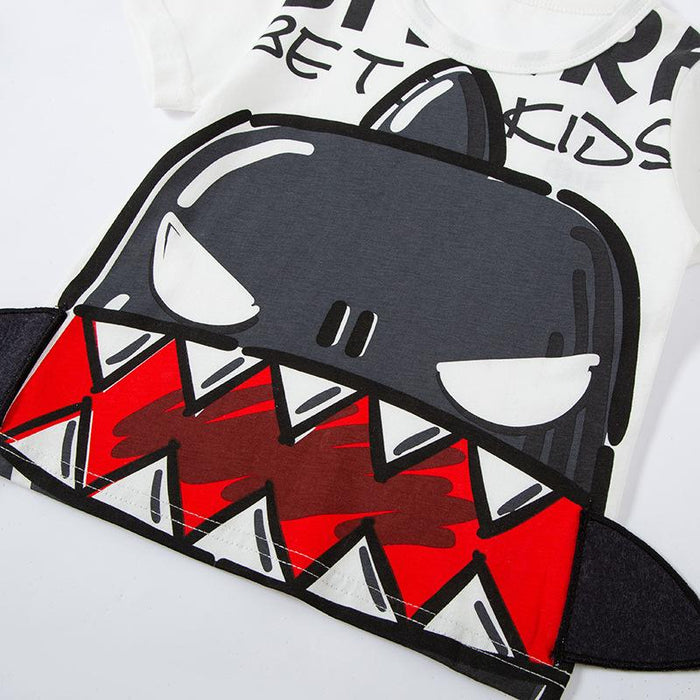 Children's short sleeved T-shirt cartoon top