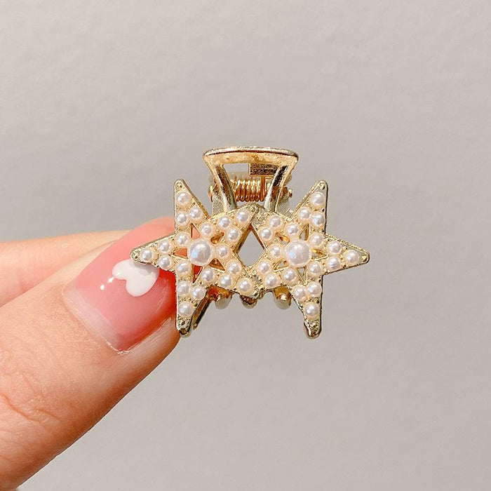 Pearl hair clip bang clip