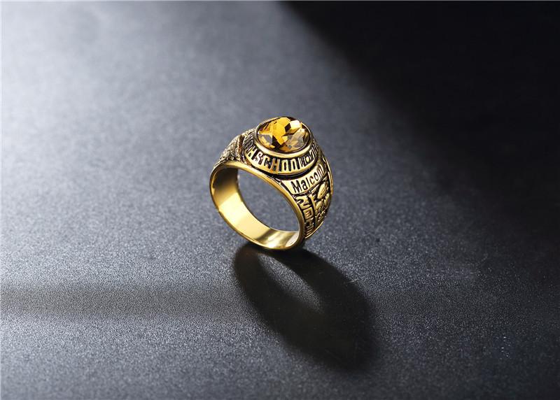 Eagle Military Ring Retro Titanium Steel Ring