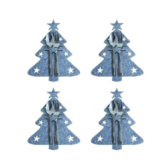 4PCS 44 Styles Christmas Knife and Fork Holder