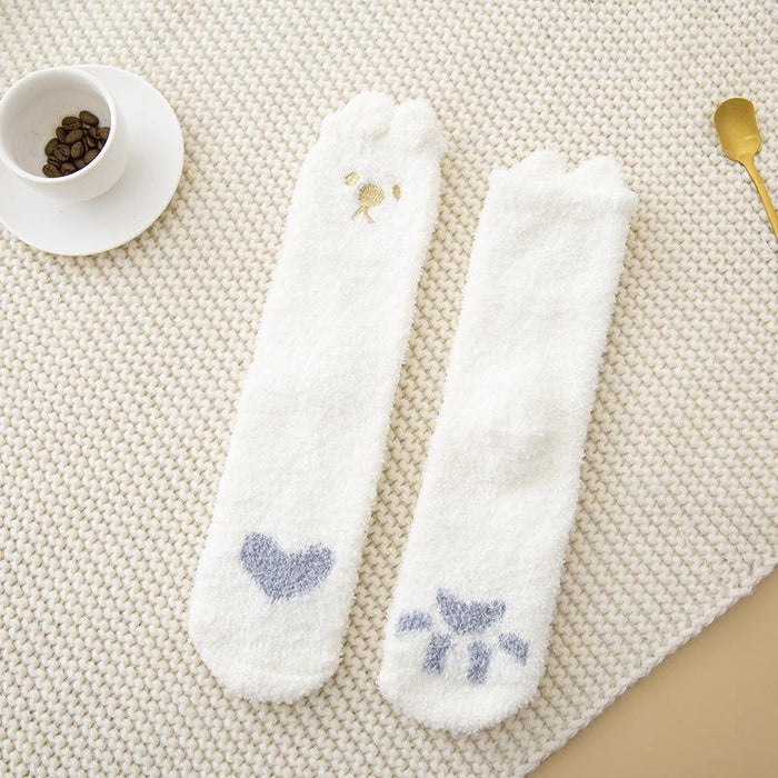 Winter Funny Animal Cute Fuzzy Socks