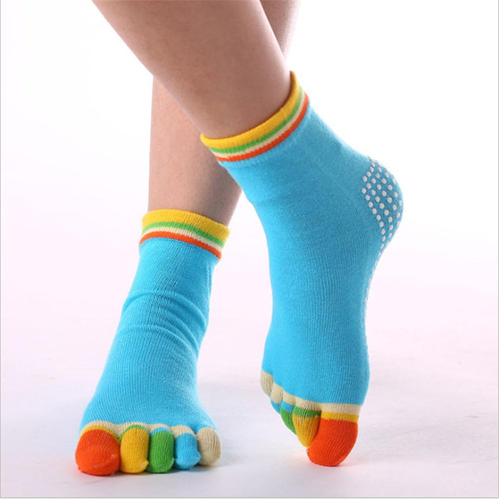 Cotton Yoga Cute Five-finger Socks