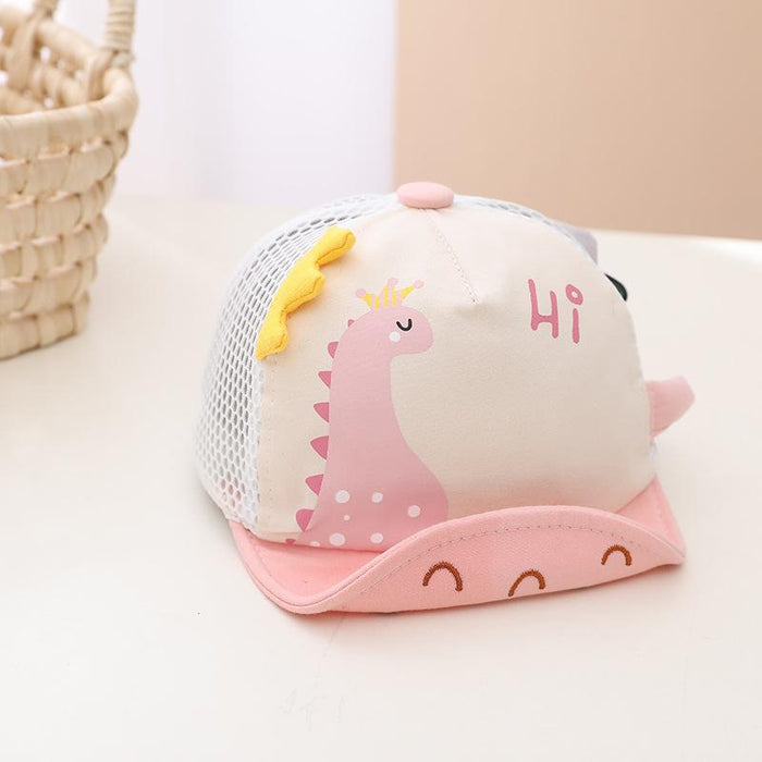 Summer Cartoon Dinosaur Baby's Net Cap