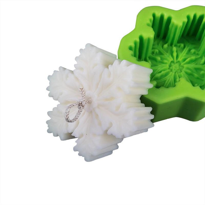 Christmas Snowflake Handmade Soap Epoxy Candle Mold