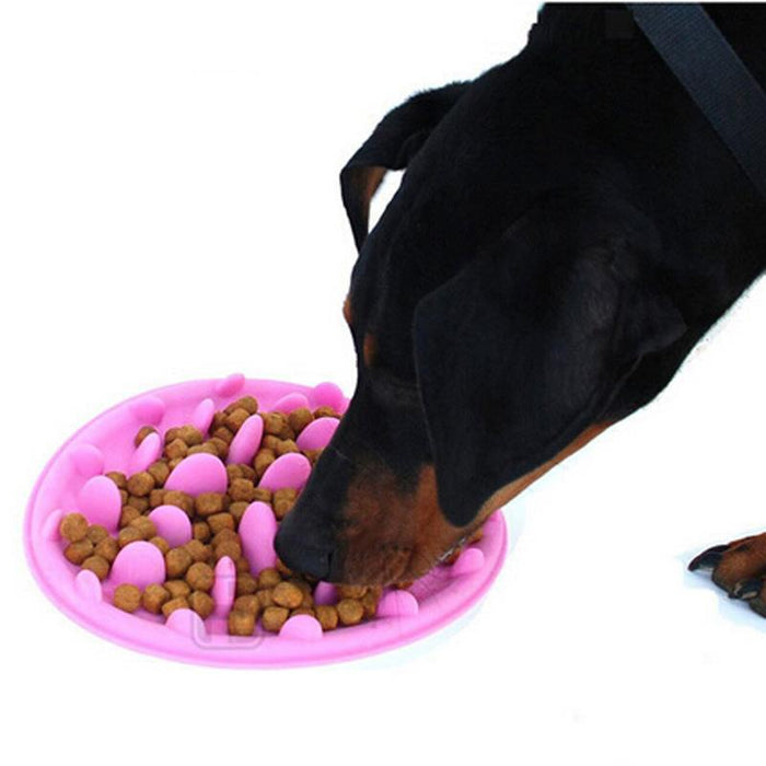 Pet Food Bowl Interactive Feeder Digestive Puzzle Bowl