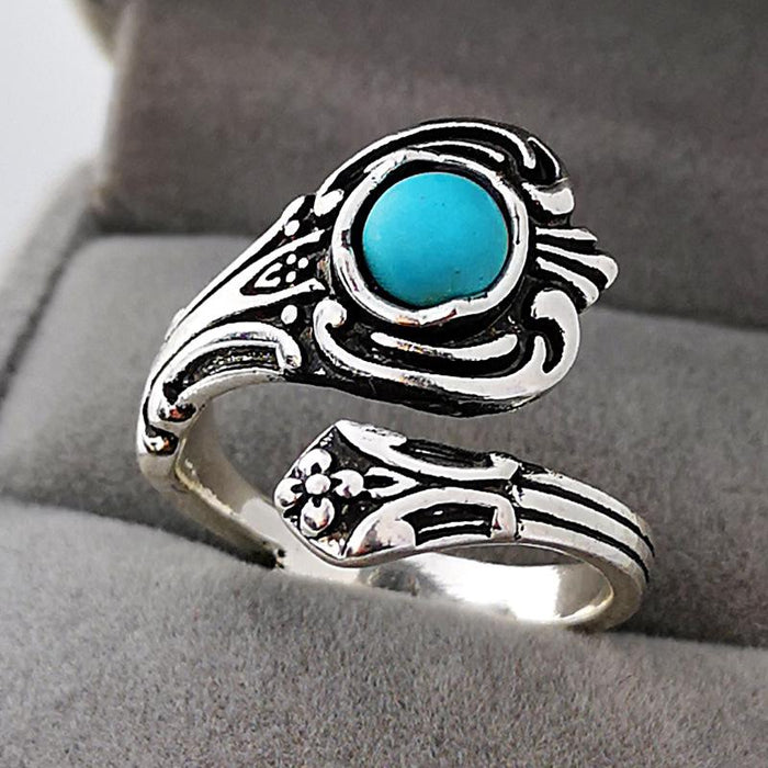 New Vintage Creative Rose Gem Couple Ring