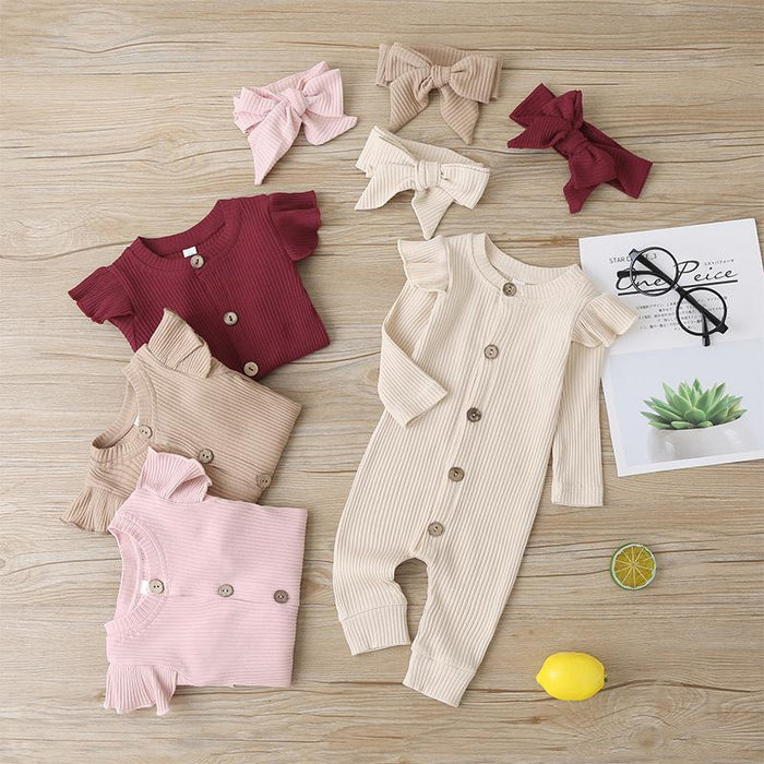 Long Sleeve Baby Girls' Jumpsuit