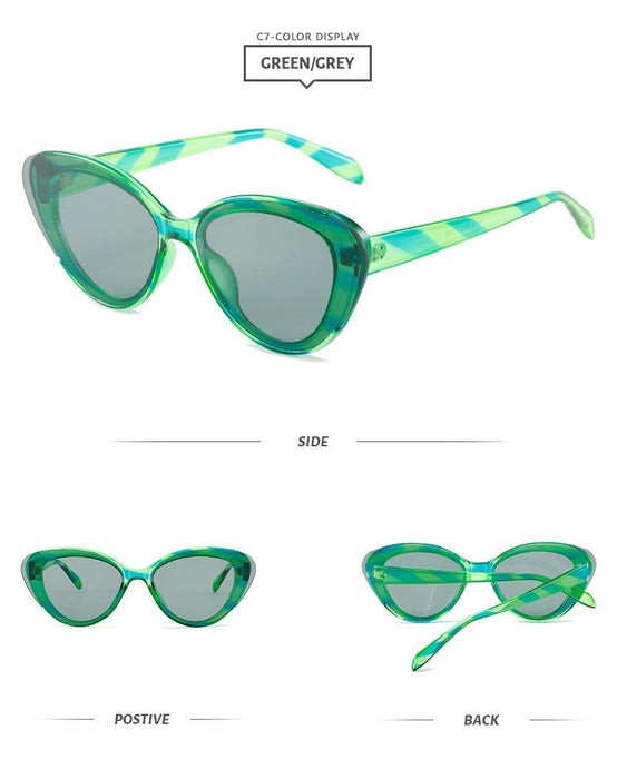 Cat's Eye Sunglasses Half Frame Sunglasses
