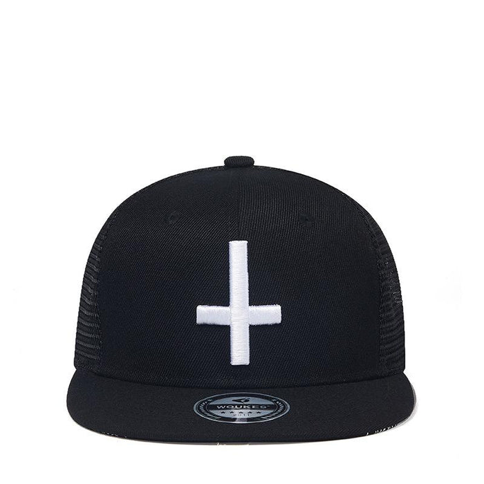 New Street Versatile Cross Embroidered Baseball Cap