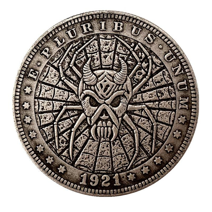 Skull Collectible Wanderer American God Eye Animal Souvenir Coins