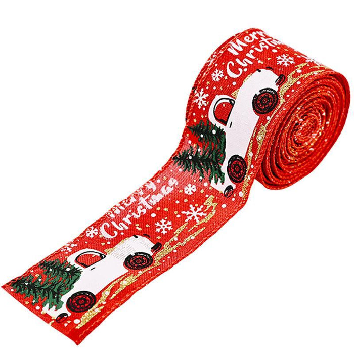 Christmas Ribbon Classic Wrapping Christmas Tree Ribbon Wreath Bows