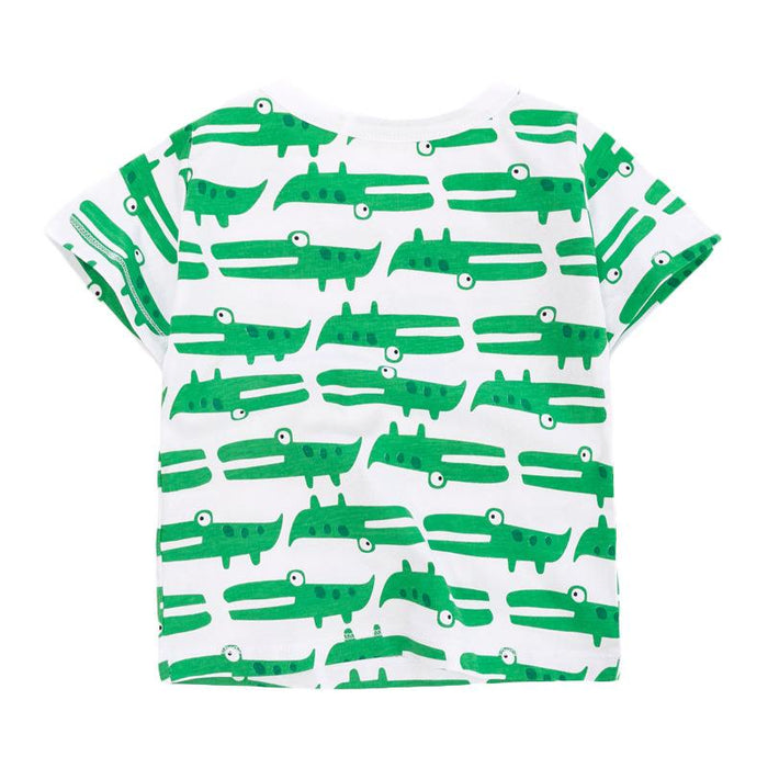 Short Sleeved Children's T-shirt Knitted Cotton