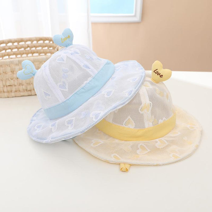 Summer Lace Cute Love Children's Mesh Hat