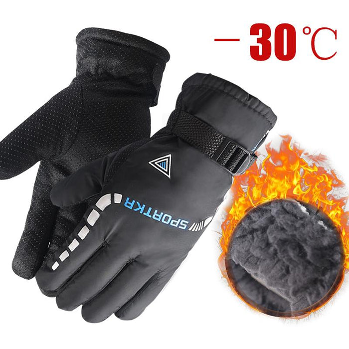 Men Waterproof Winter Cycling Windproof Outdoor Sport Ski Gloves