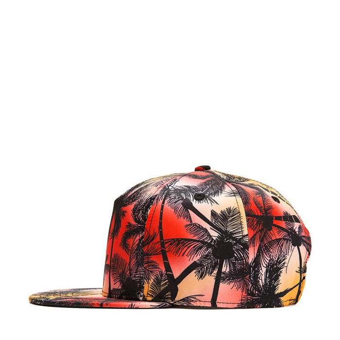 New Summer Print Flat Brim Baseball Cap