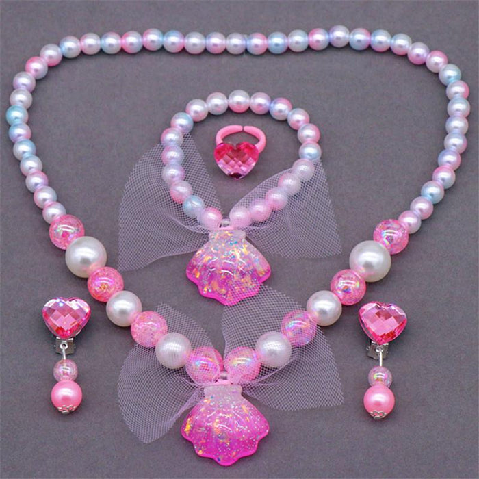 New Children's Necklace Set Ocean Series Imitation Shell Jewelry