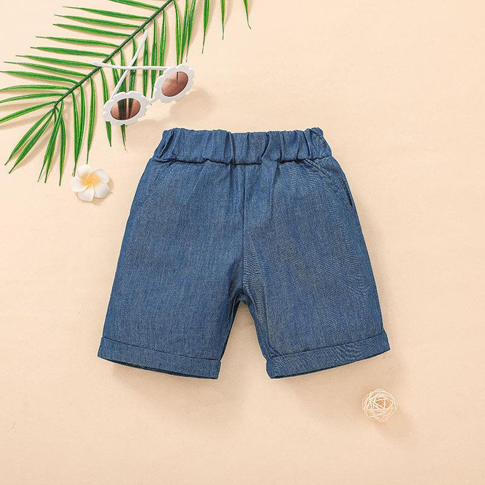 Children's Cartoon Printed T-shirt & Pants Suit