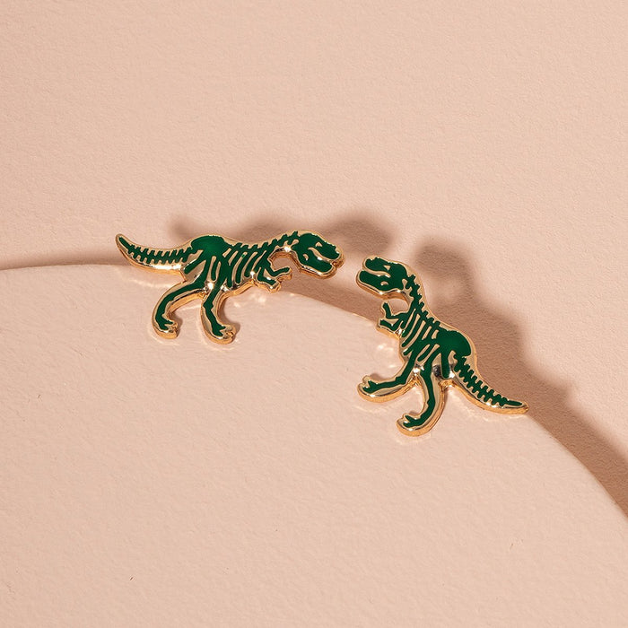 Fashion Enamel Personality Dinosaur Earrings