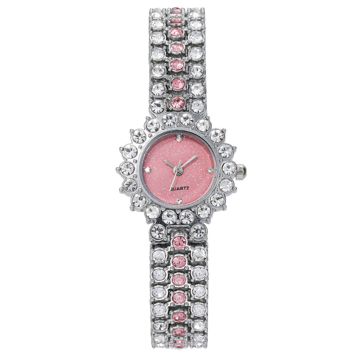 Women Watch Rhinestone Steel Quartz Fashion Wristwatch LLZ13856