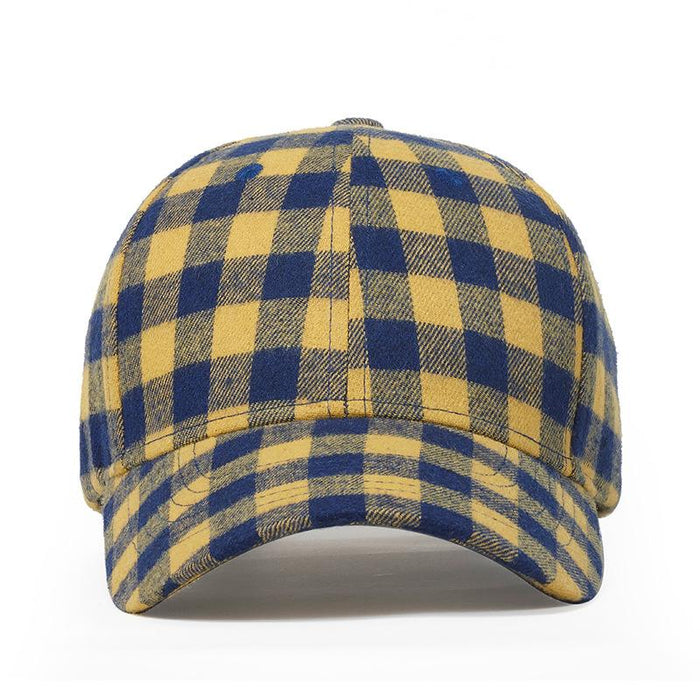 New Plaid Baseball Cap Cotton Sun Hat