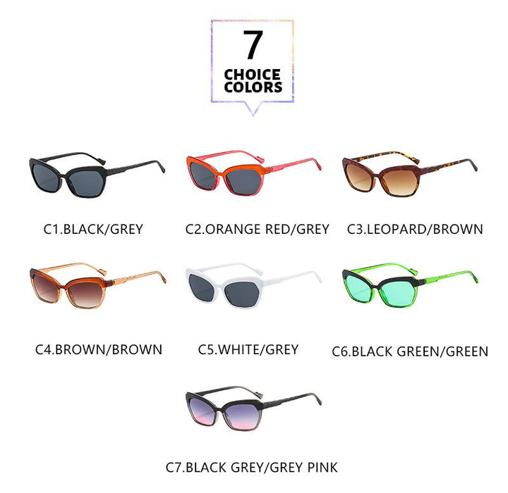 Cat's eye small frame candy Sunglasses