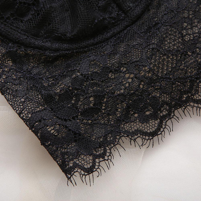 Lace Sexy Backless Slim Fit Black Tank Top