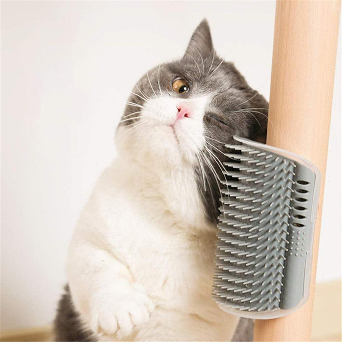 Soft cat corner massage cat brush brush face