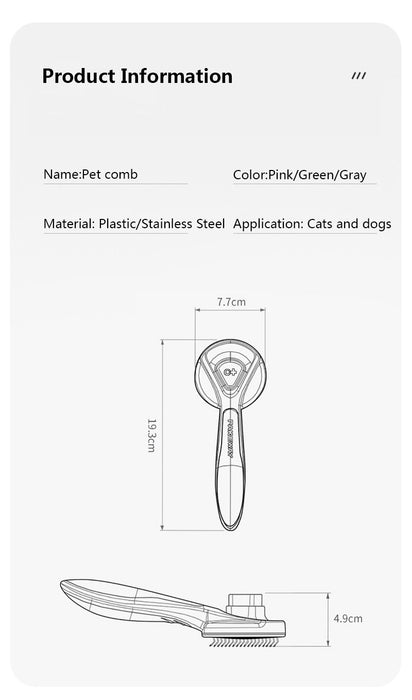 Cat Dog Hair Comb