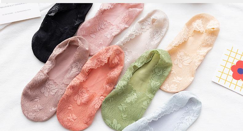 Spring and Summer Lace Invisible Socks Women's Breathable Socks