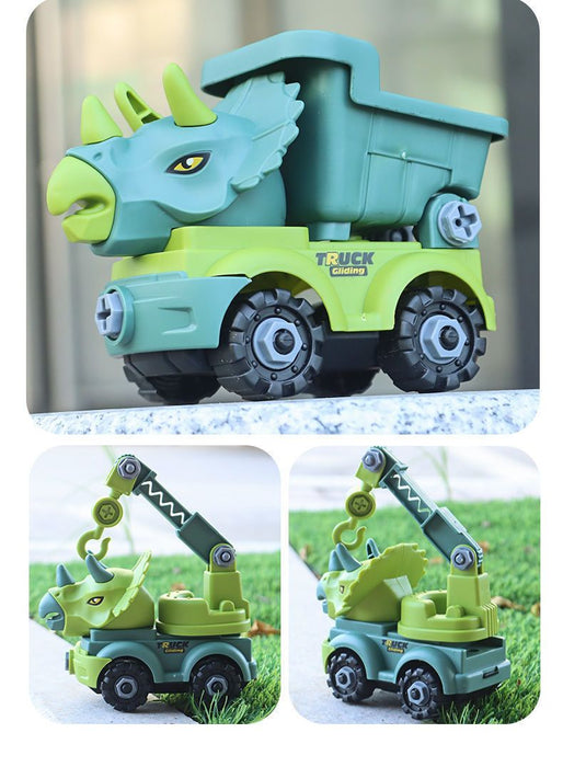 Children's Dinosaur Construction Vehicle Excavator DIY Toys