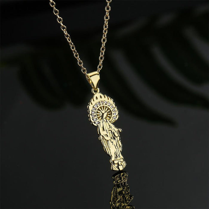 Fashion personality popular religious decoration Zircon Necklace