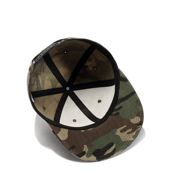 New All-match Camouflage Sun Hat Flat Brim Hat